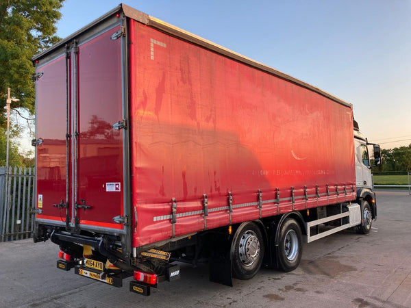 2015, MERCEDES ACTROS 2536, 6×2 REARLIFT HIGHLINE CURTAIN SIDE TRUCK