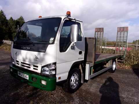 2007, ISUZU N75-90 , 4X2 BEAVERTAIL FLATBED TRUCK