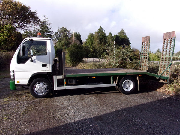 2007, ISUZU N75-90 , 4X2 BEAVERTAIL FLATBED TRUCK