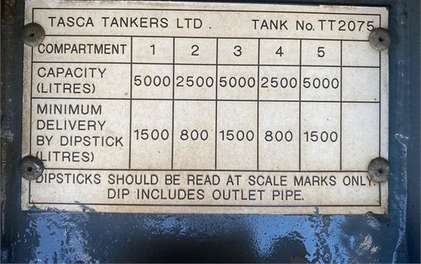 2009, SCANIA P270, 6X4 DOUBLE DRIVE FUEL TANKER TRUCK( 20,000 Litre)