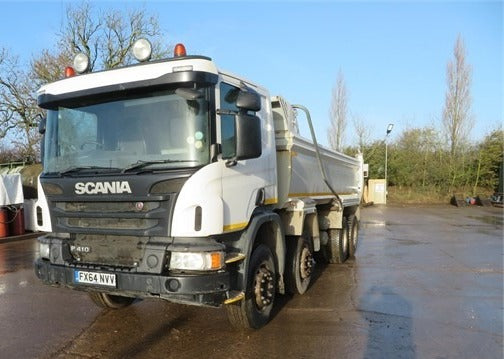 2014, SCANIA P410, 8X4 STEEL TIPPER TRUCK