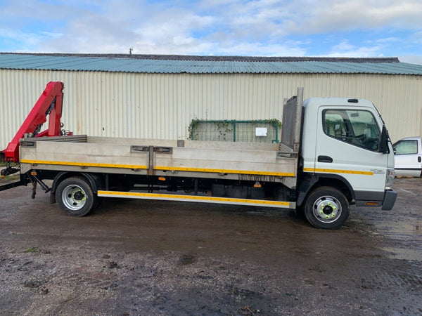 2011, MITSUBISHI CANTER WITH REAR FASSI HIAB MOUNTED