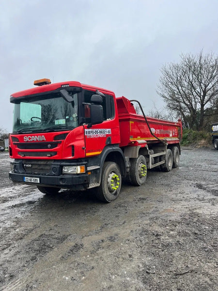 2013, SCANIA P400, 8×4 STELL TIPPER TRUCK