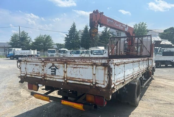 1985, MITSUBISHI FIGHTER 4x2 CRANE TRUCK